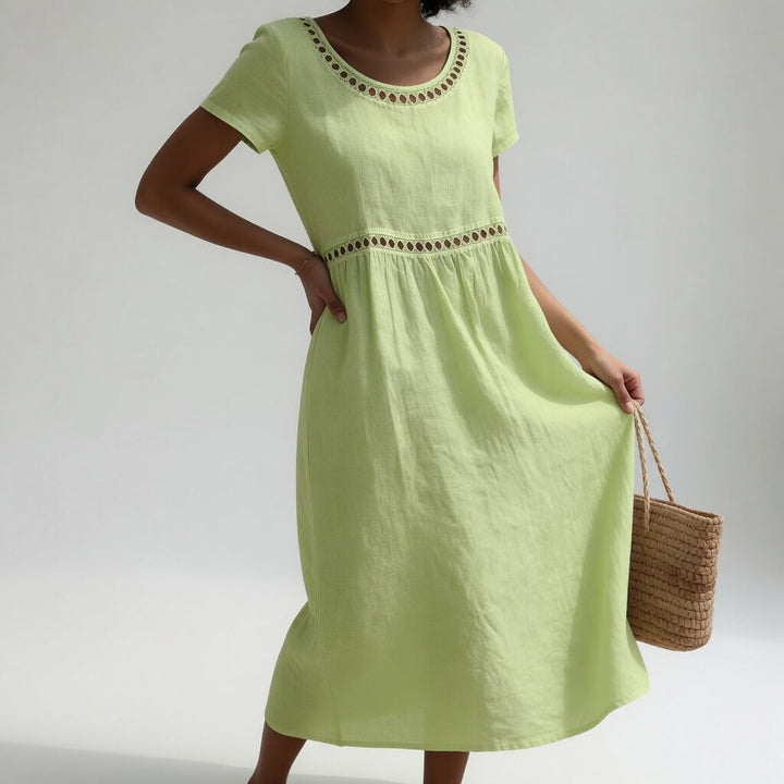 Pernelle™ | Midi Abito Ricamato Elegante