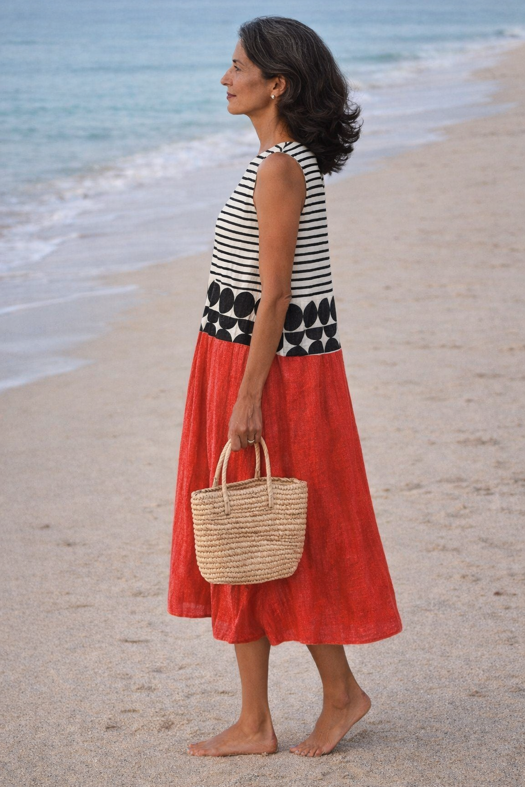 Juana | Abito Midi A Righe