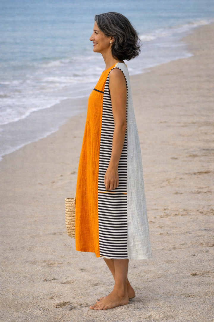Maya | Abito Midi A Righe