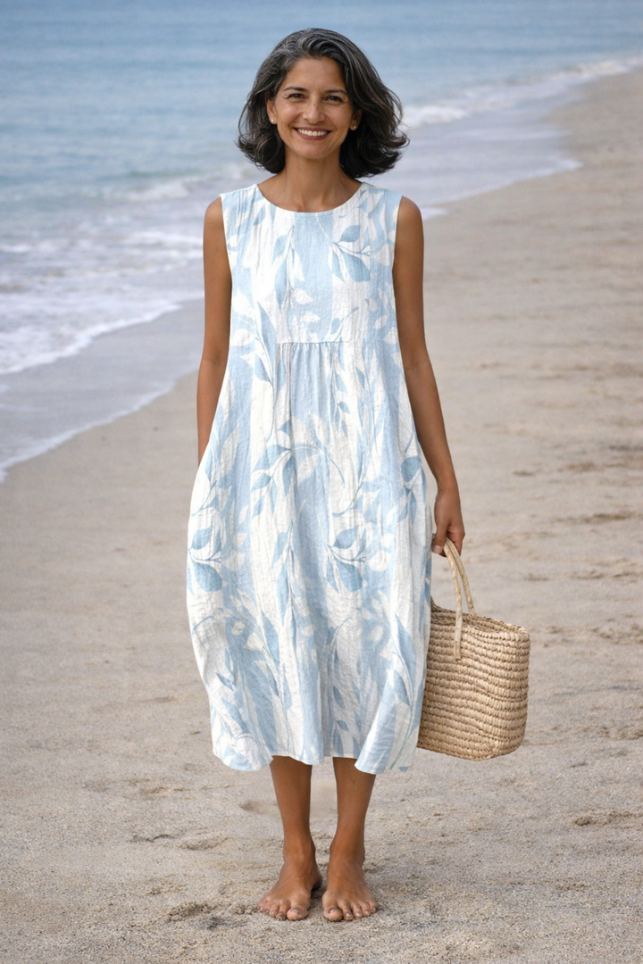 Joy | Abito Midi Foglie