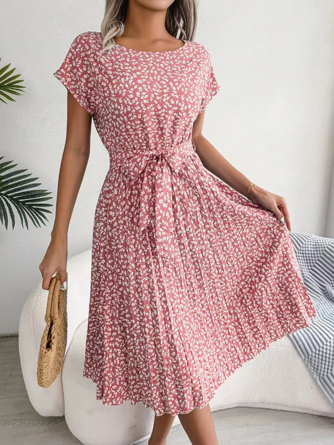 Taryn™  | Leggero Abito Vintage con Motivo Floreale