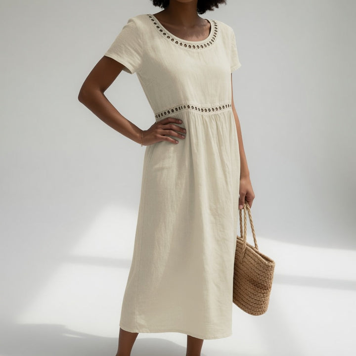 Pernelle™ | Midi Abito Ricamato Elegante
