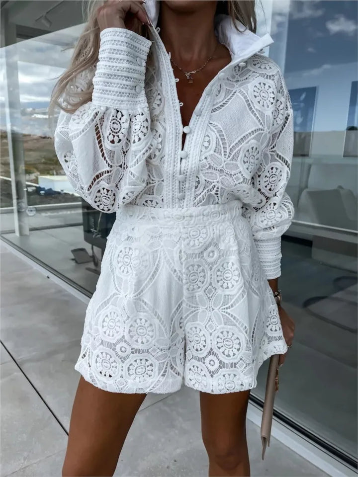 Lesley - Completo Elegante in Pizzo