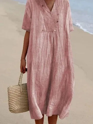 Silvana™ | Abito Maxi Testurizzato