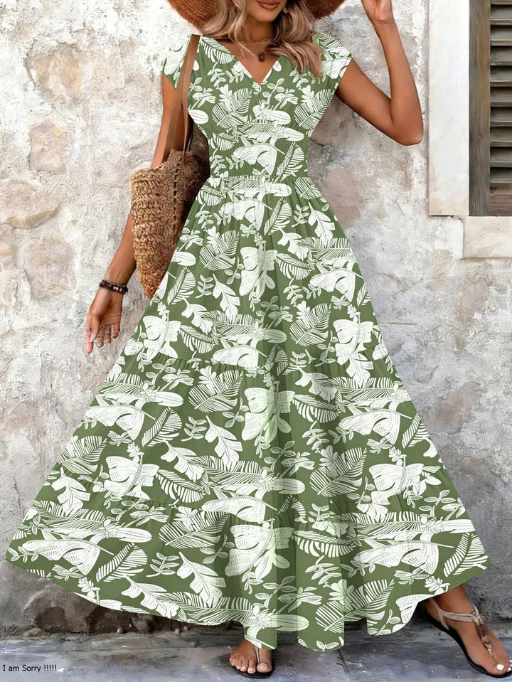 Lorena | Maxi Abito Barocco con Scollo a V