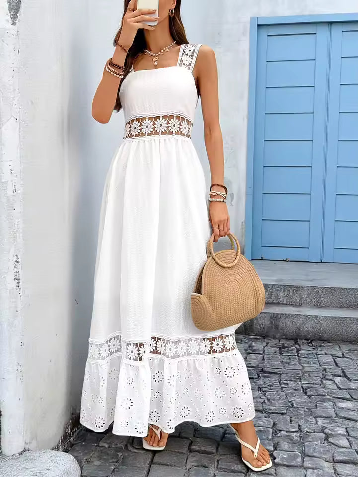 Lucía | Maxi Abito Floreale con Scollatura a V