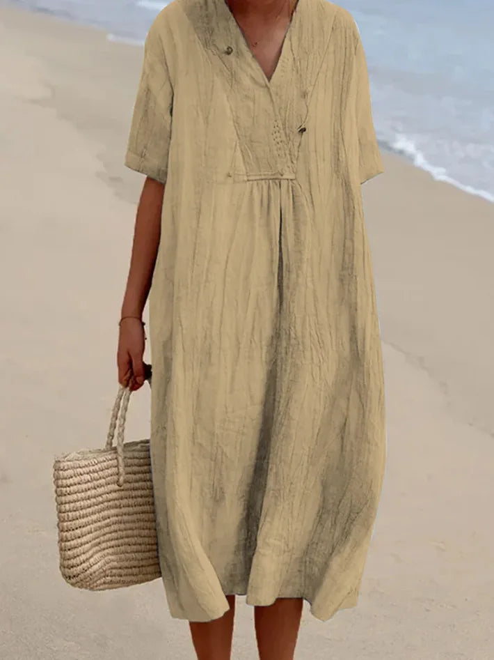 Silvana™ | Abito Maxi Testurizzato
