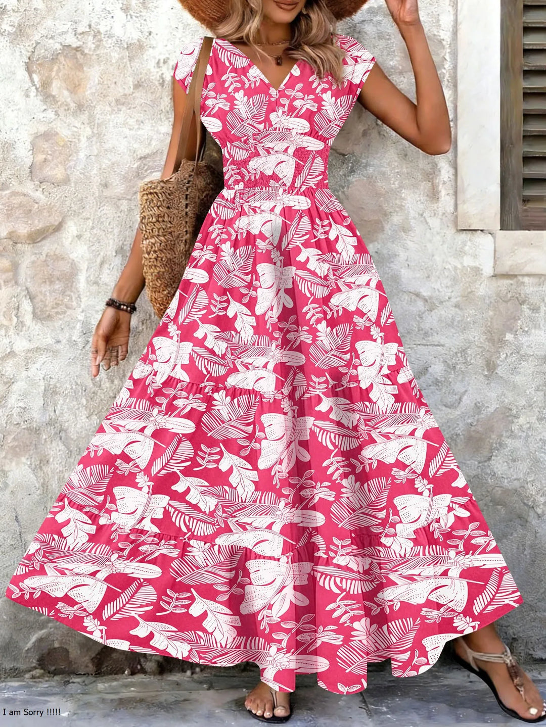 Lorena | Maxi Abito Barocco con Scollo a V