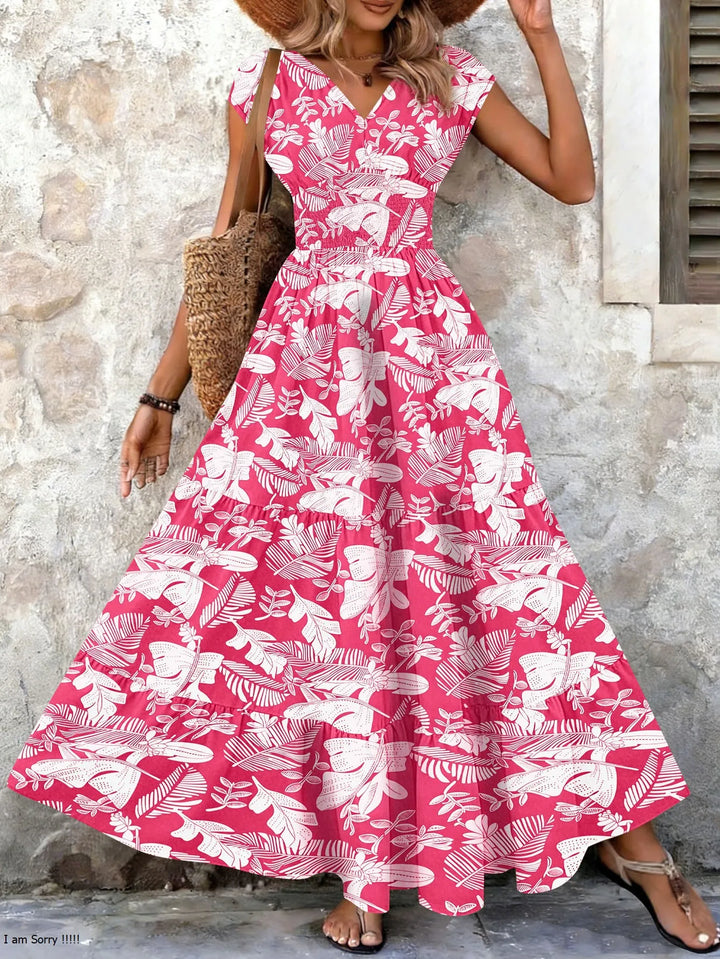 Lorena | Maxi Abito Barocco con Scollo a V