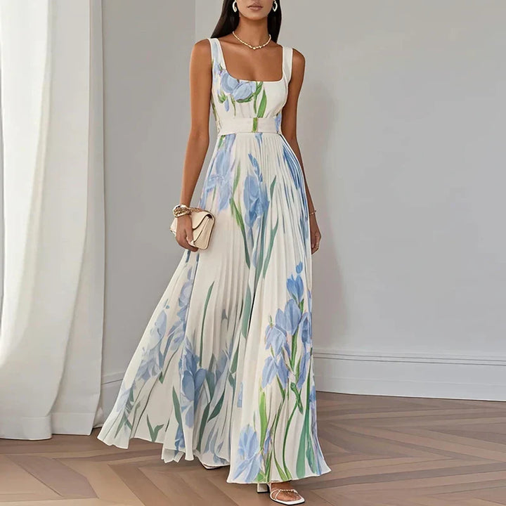 Alessia™ | Abito Maxi Plissettato