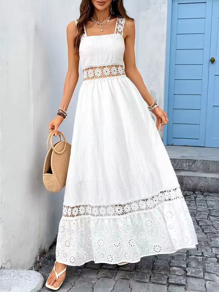 Lucía | Maxi Abito Floreale con Scollatura a V
