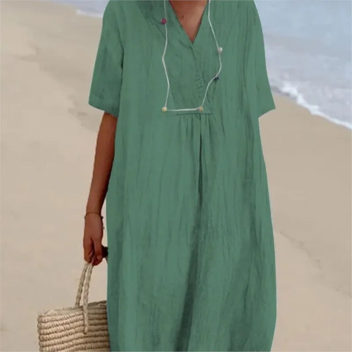 Silvana™ | Abito Maxi Testurizzato