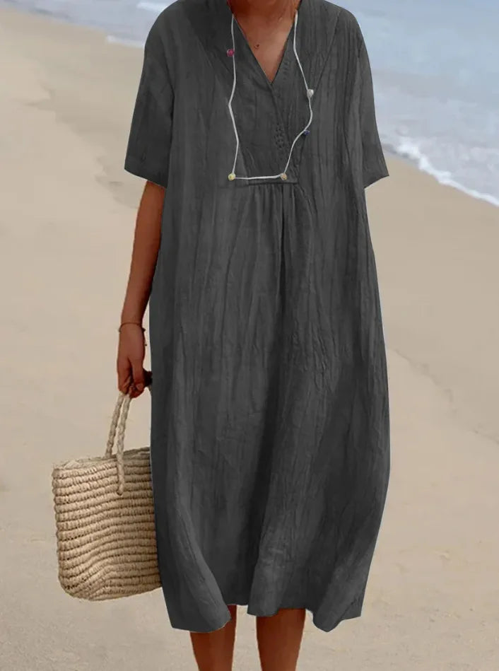 Silvana™ | Abito Maxi Testurizzato