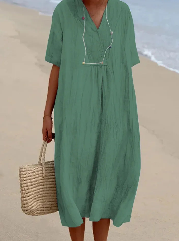 Silvana™ | Abito Maxi Testurizzato