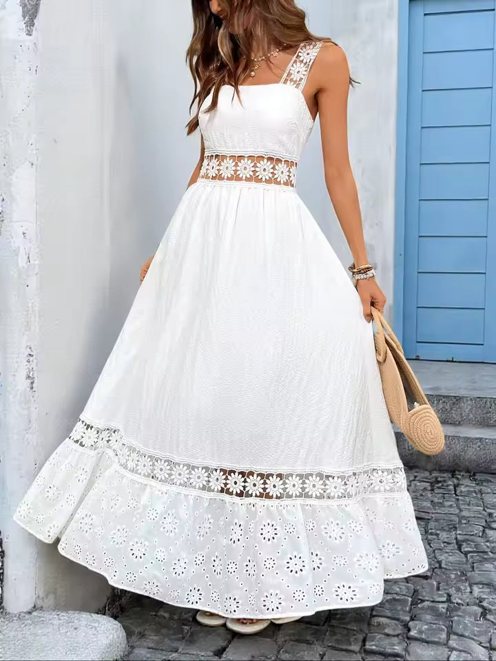 Lucía | Maxi Abito Floreale con Scollatura a V