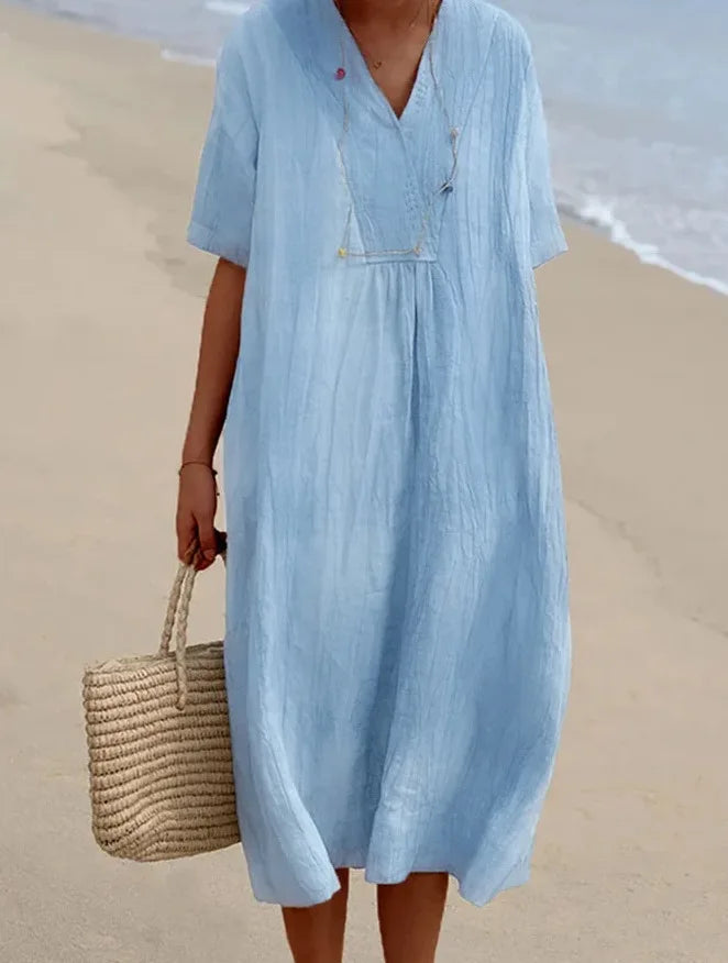 Silvana™ | Abito Maxi Testurizzato