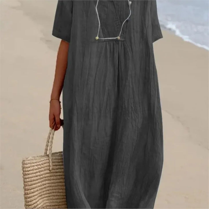 Silvana™ | Abito Maxi Testurizzato