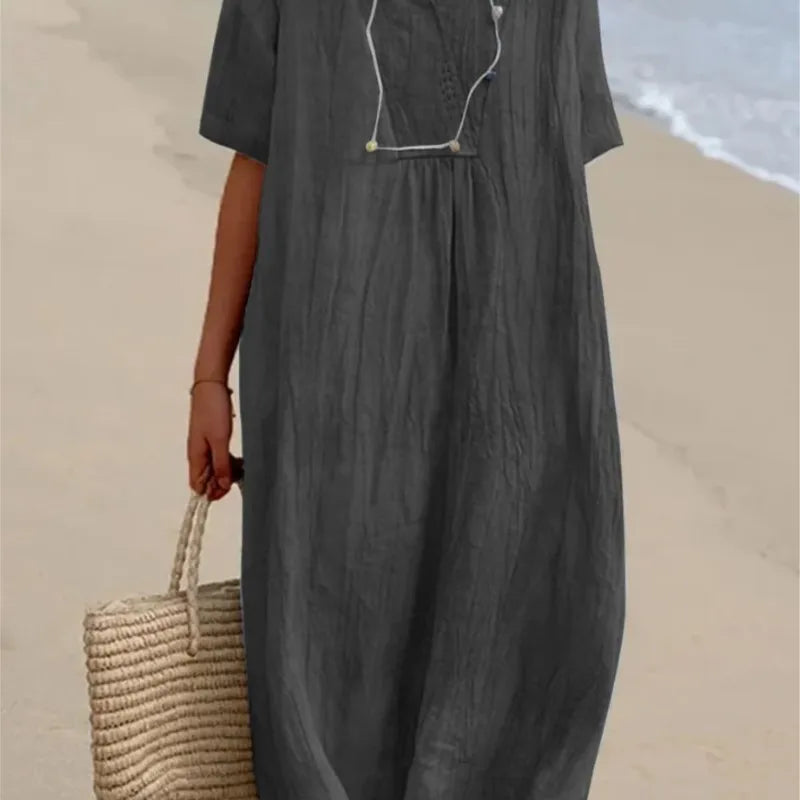 Silvana™ | Abito Maxi Testurizzato