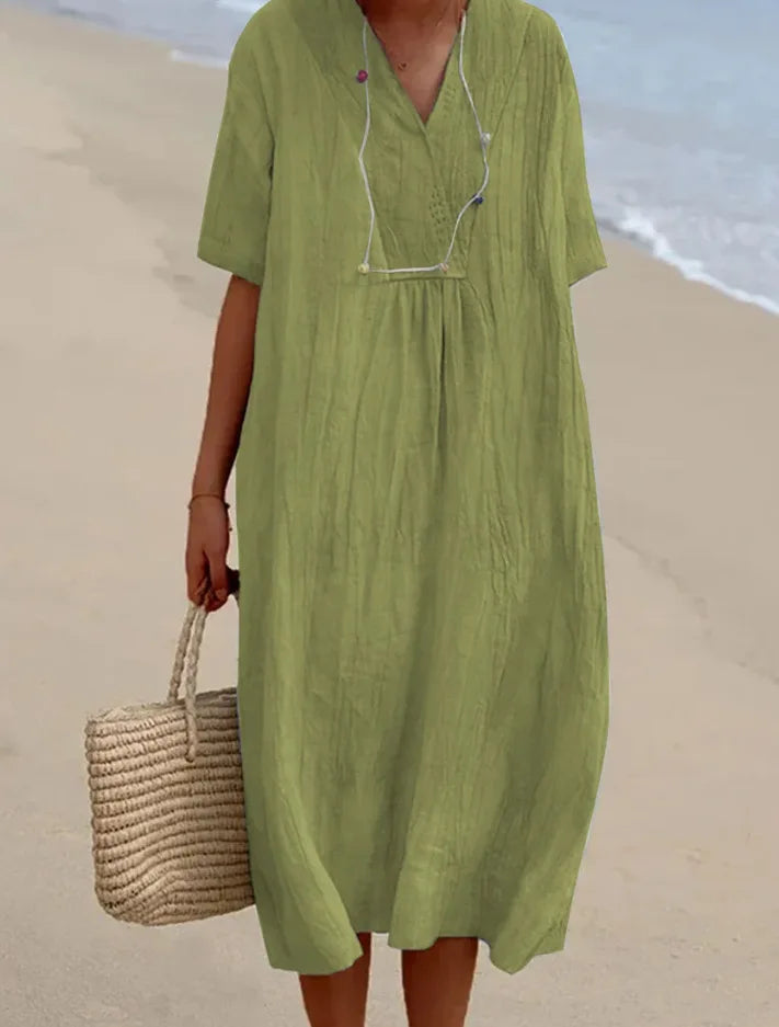 Silvana™ | Abito Maxi Testurizzato