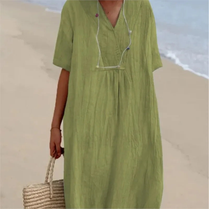 Silvana™ | Abito Maxi Testurizzato
