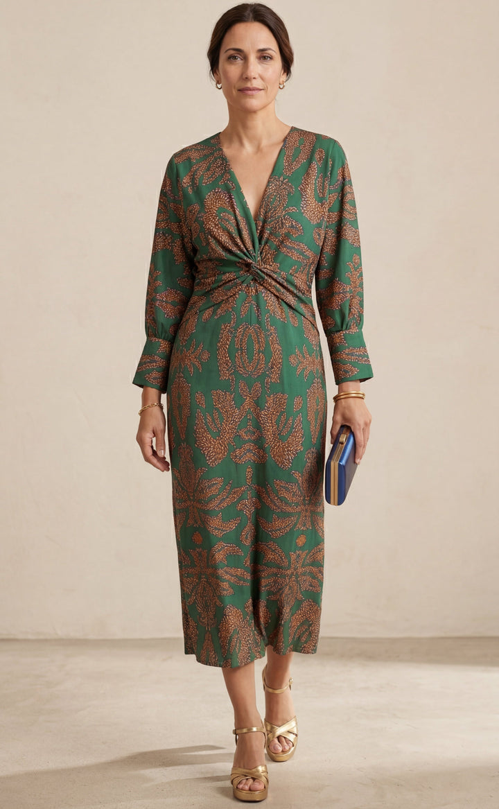 Isadora | Abito Midi Elegante Classico