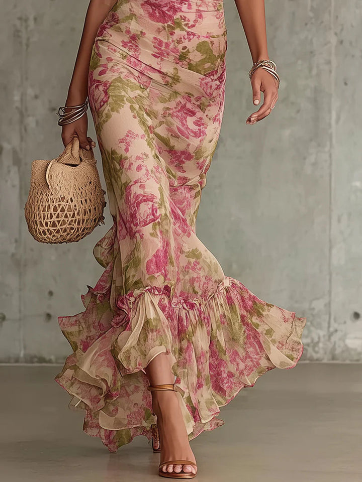 Mae | Abito Maxi Vintage Maniche Balloon