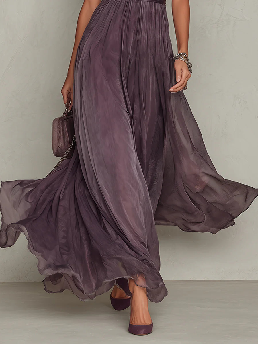 Primrose™ | Abito Maxi con Dettagli in Pizzo