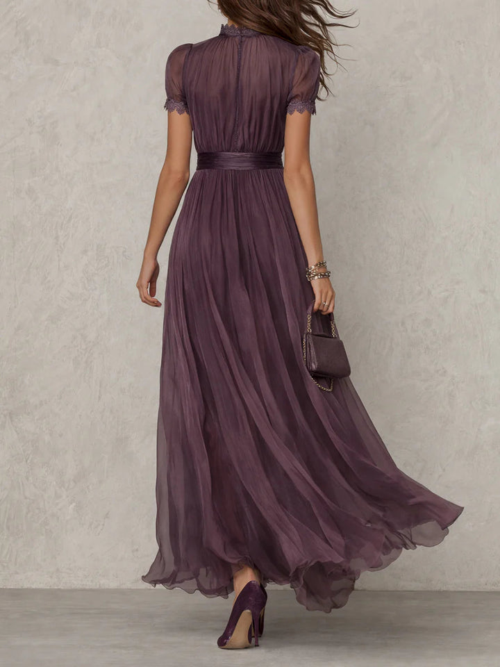 Primrose™ | Abito Maxi con Dettagli in Pizzo