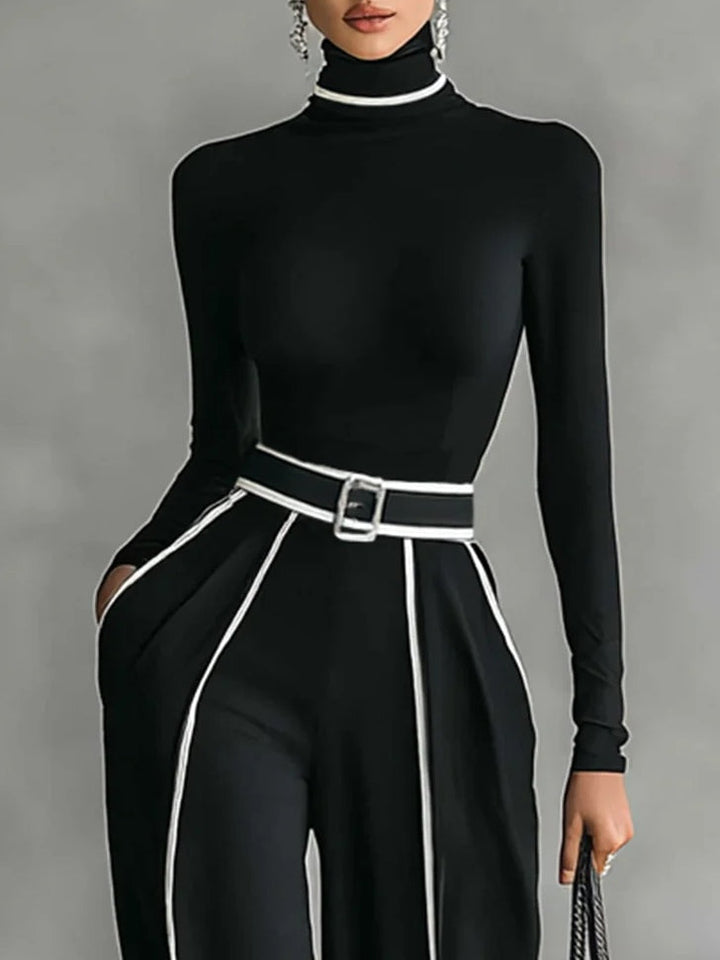 Vera™ | Completo Chic con Dettaglio a Contrasto