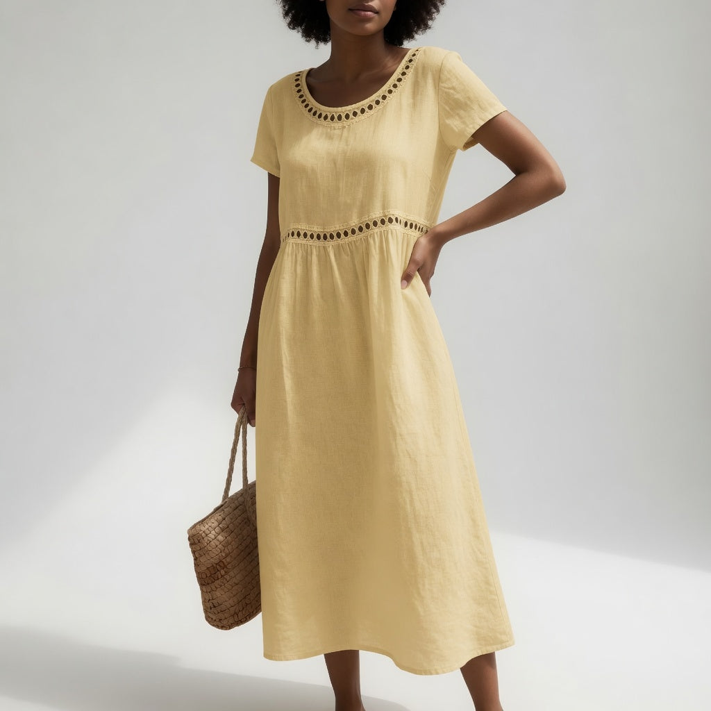 Pernelle™ | Midi Abito Ricamato Elegante