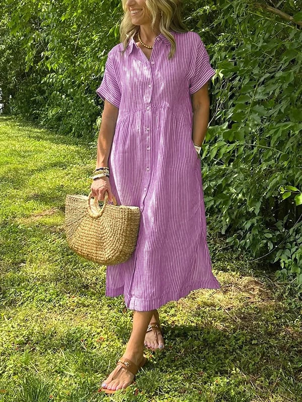 Cassie | Abito Elegante Righe
