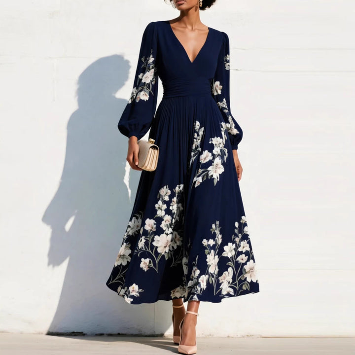 Aurelia | Vestito midi con scollatura a V
