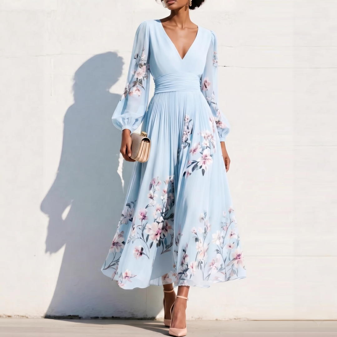 Aurelia | Vestito midi con scollatura a V
