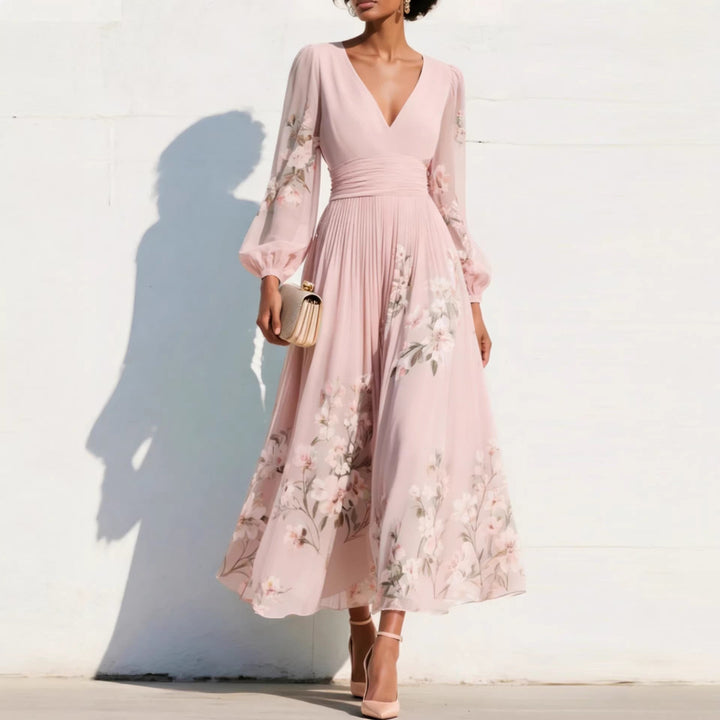 Aurelia | Vestito midi con scollatura a V