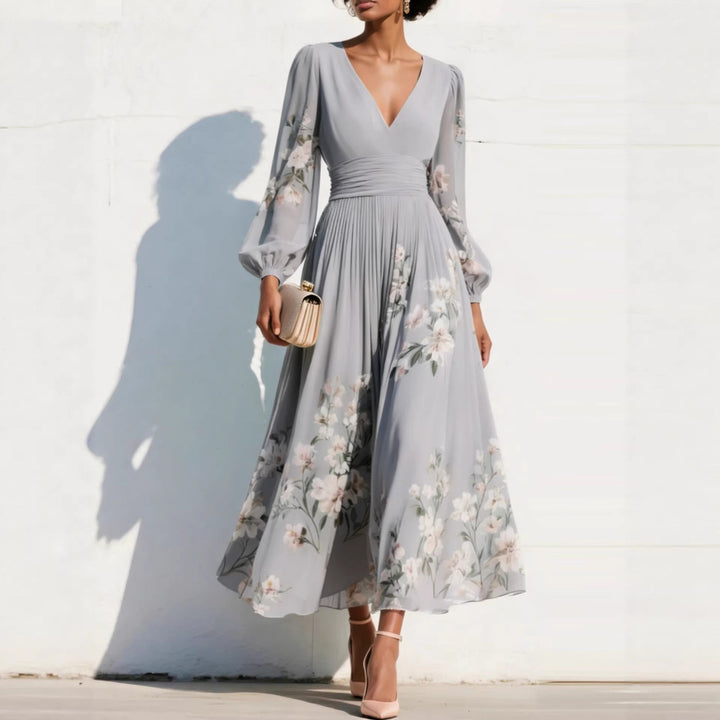 Aurelia | Vestito midi con scollatura a V