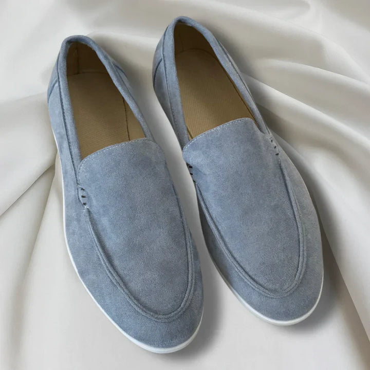Enzo™ | Suede Moccasins with Hybrid Sole