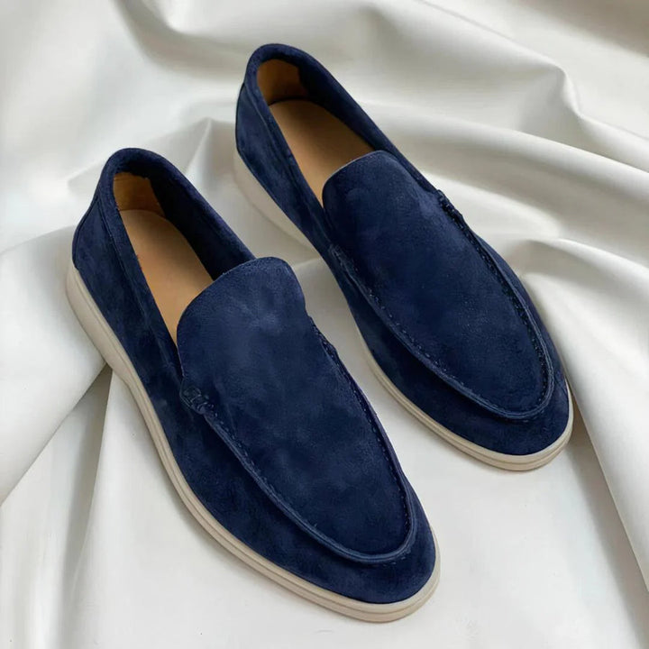 Enzo™ | Suede Moccasins with Hybrid Sole