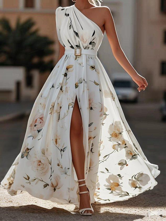 Julie | Abito Maxi Monospalla Verde