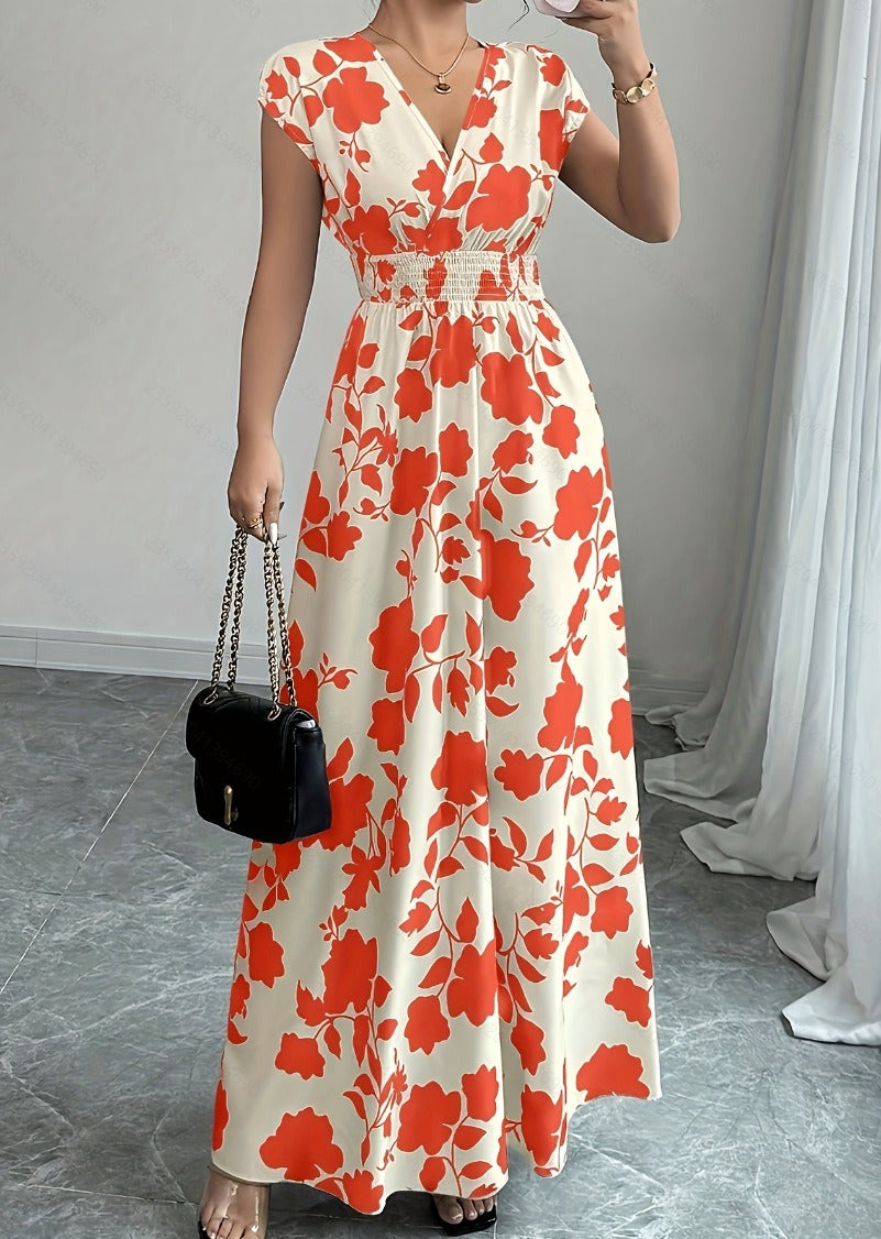 Daniela | Abito Floreale Maxi