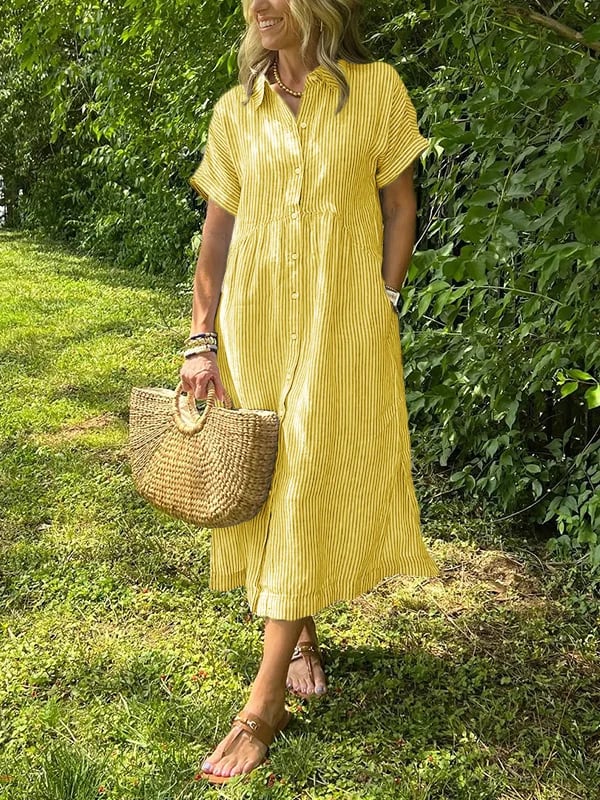 Cassie | Abito Elegante Righe