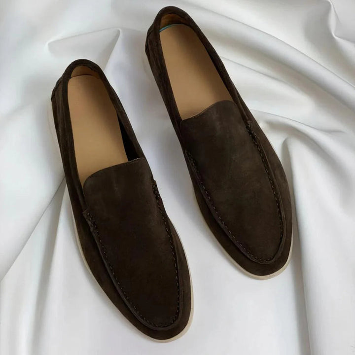 Enzo™ | Suede Moccasins with Hybrid Sole