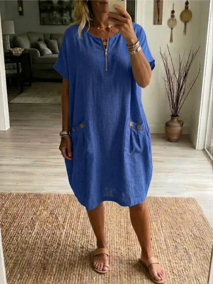 Pascale™ | Abito Maxi Con Zip