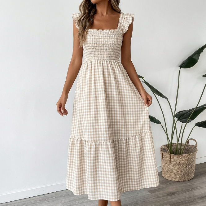 Vera | Abito Quadri Maxi