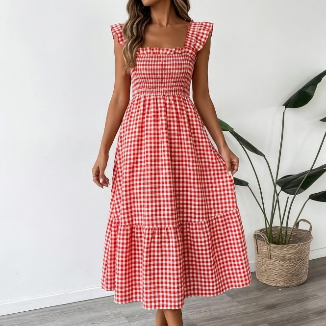 Vera | Abito Quadri Maxi