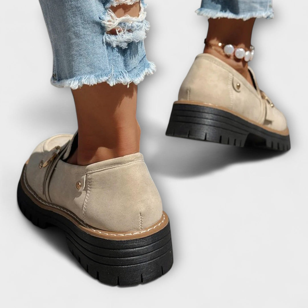 Lora™ | Mocassini Casual a Punta Tonda