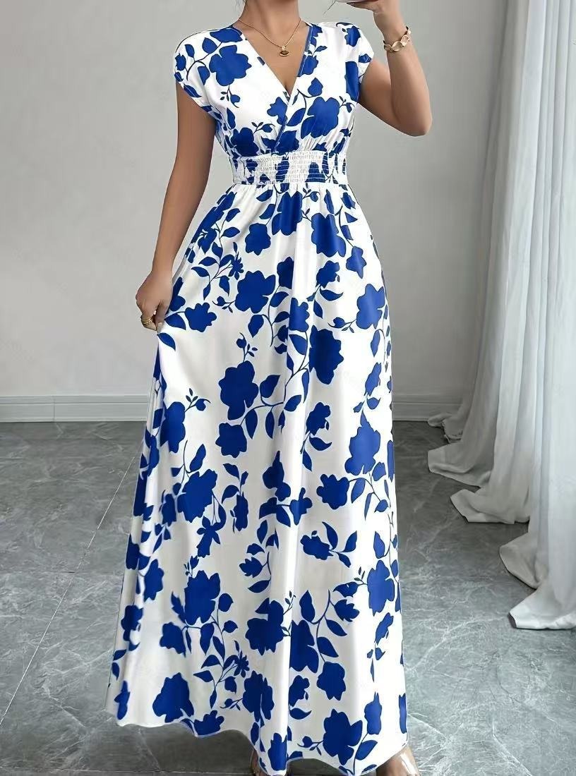 Daniela | Abito Floreale Maxi