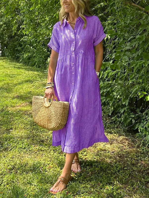 Cassie | Abito Elegante Righe