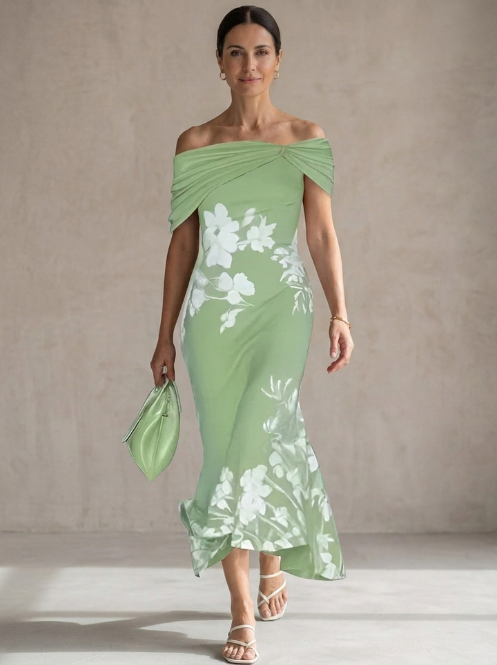Frederique | Abito Chic con Motivo Floreale