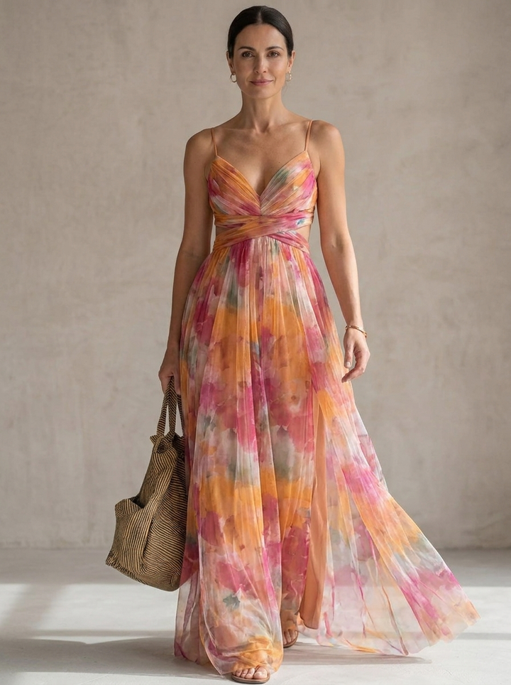 Karen | Abito Maxi Floreale