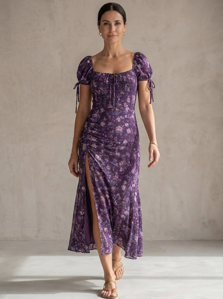 Wendy | Abito Midi Boho Floreale